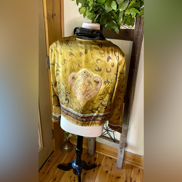 ⚜️Ruby Cho Silk Zip-up Jacket⚜️ VINTAGE - Picture 3 of 13